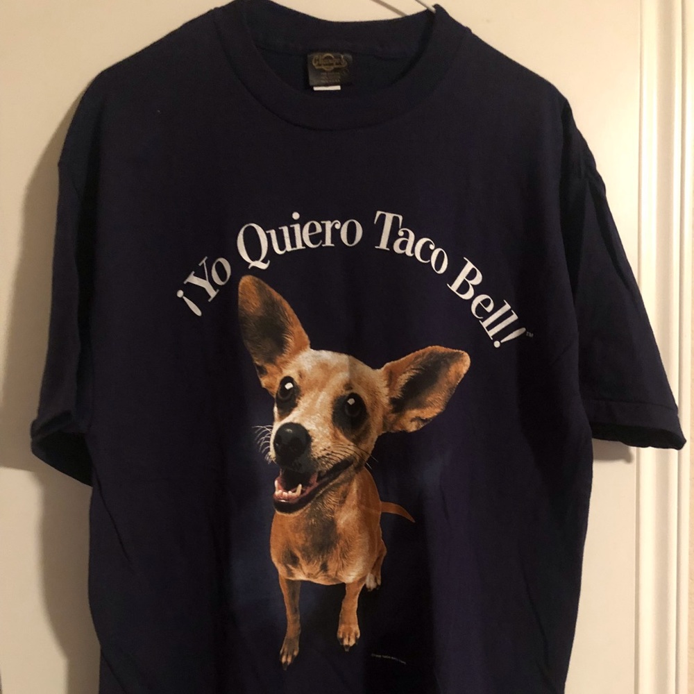 Vtg 1988 t shirt Taco Bell chihuahua dog